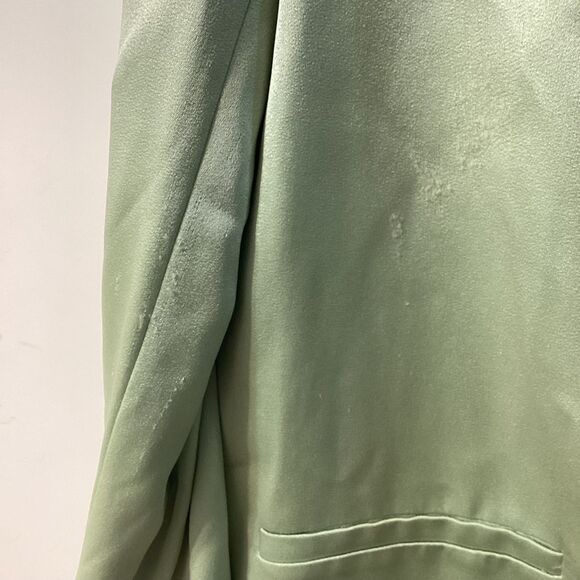 Alice + Olivia Denny Satin Crepe Blazer Jacket Green NWT Size 8 - Picture 11 of 16